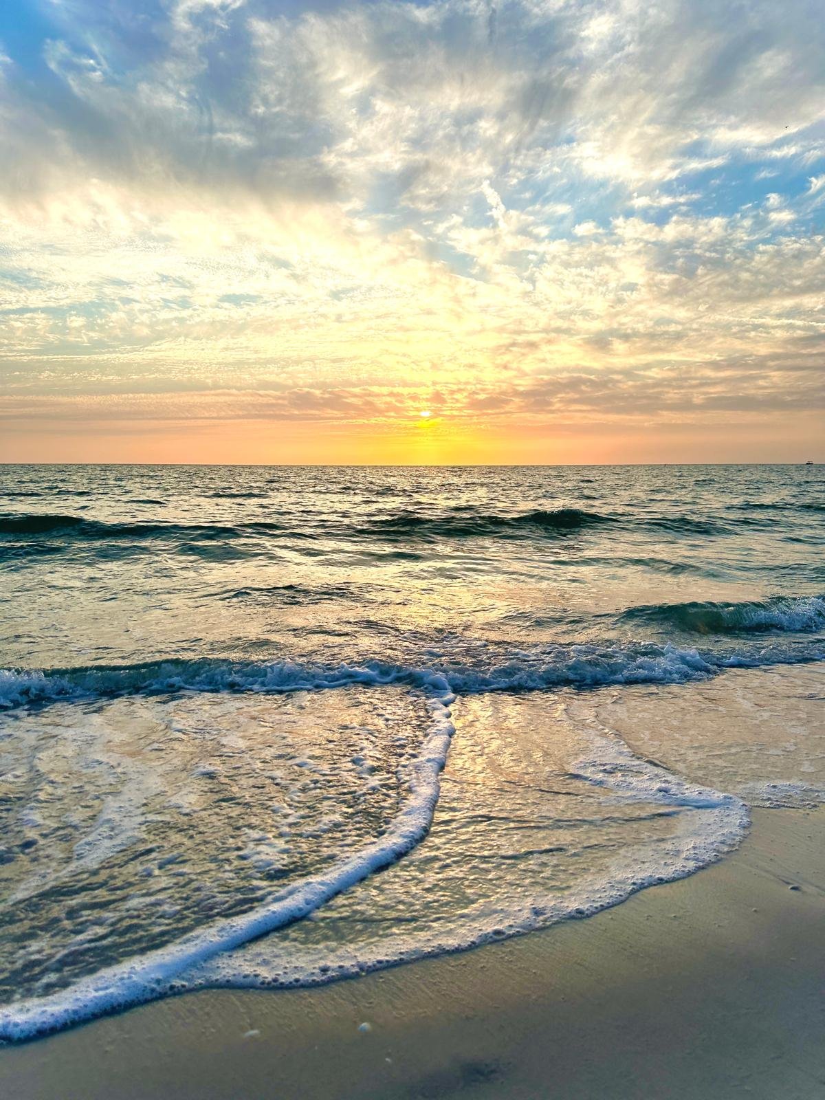 Delnor-Wiggins beach at sunset by Katrina Photography