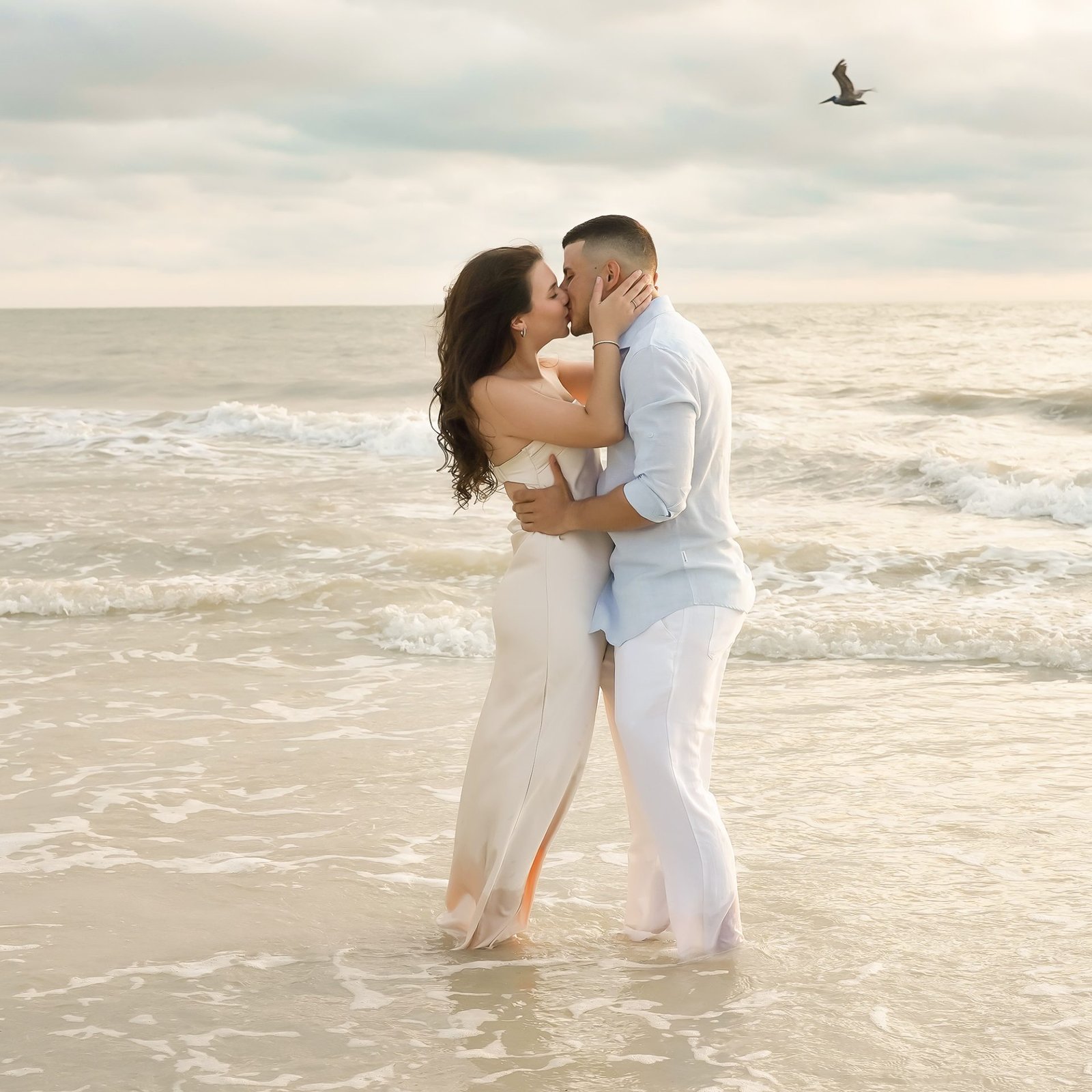 Engagement on the beach in Naples Florida